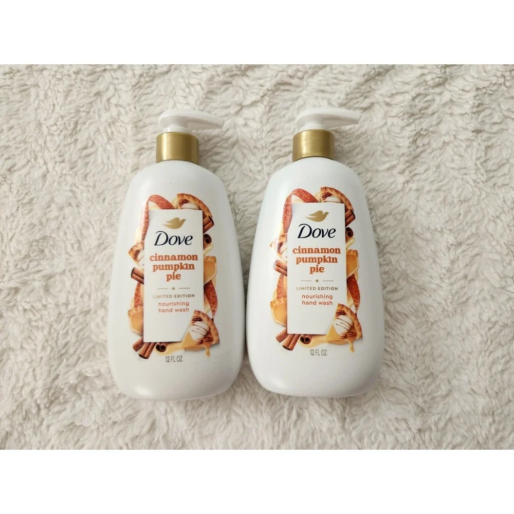 Dove Liquid Hand Wash Cinnamon Pumpkin Pie Limited Edition 12 oz Lot of 2